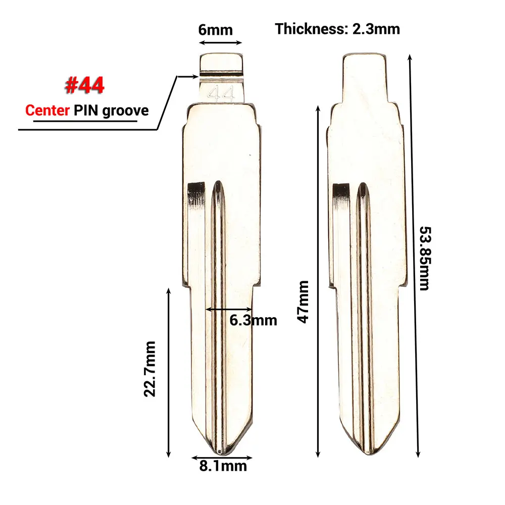 #44 Vvdi Kd Remote Key Blade For Chery Youya 1