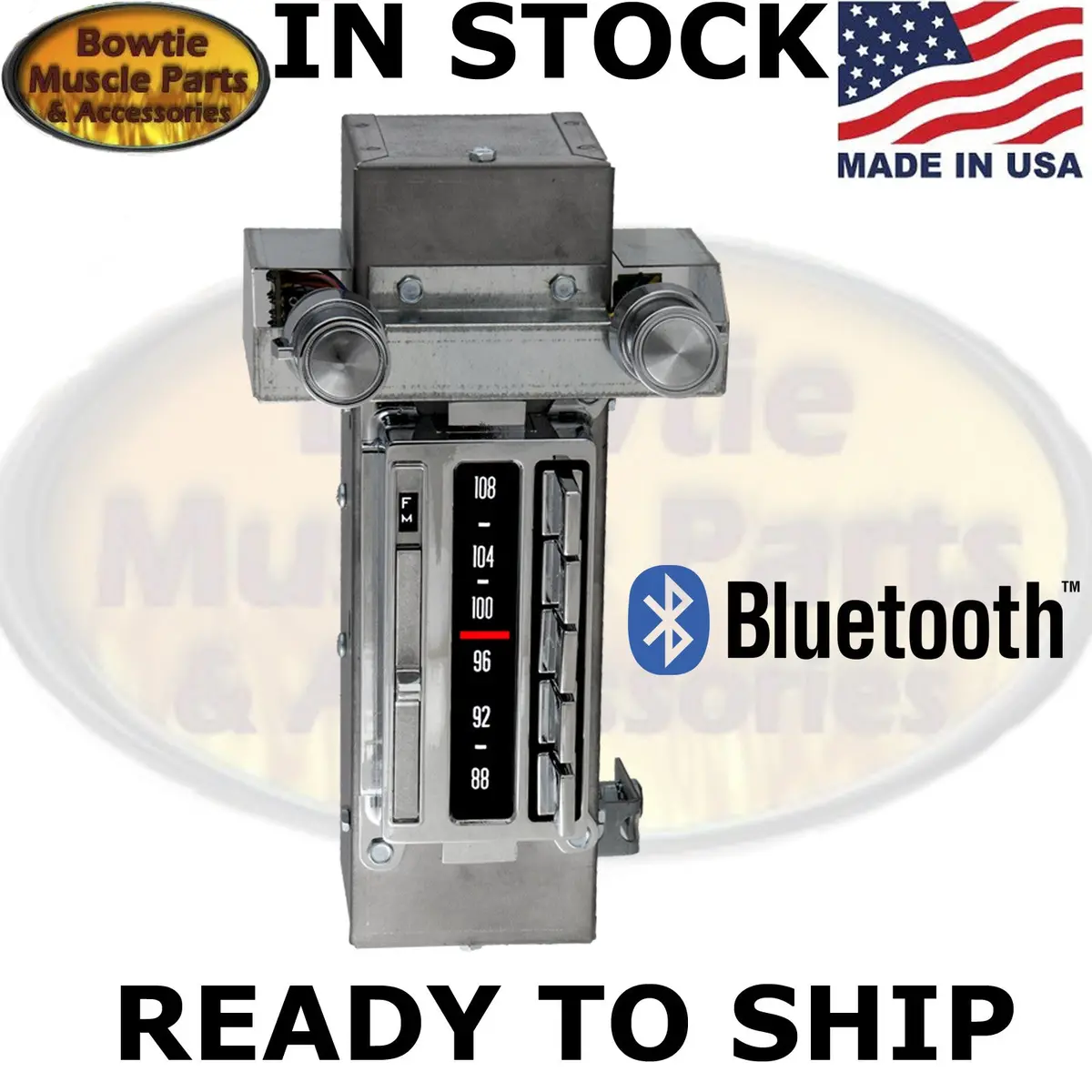 1965 Corvette Am Fm Stereo Radio Wonder Bar - With Bluetooth 1
