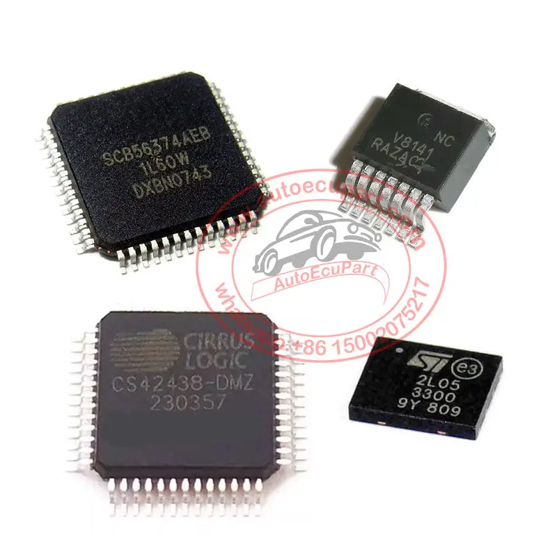 4Pcs/Kit Scb56374aeb, Ncv8141, 2L05, Cs42438 Ic For Gm Chevrolet Cadillac Buick, Mazda Radio Speaker Amplifier Repair Kit 1