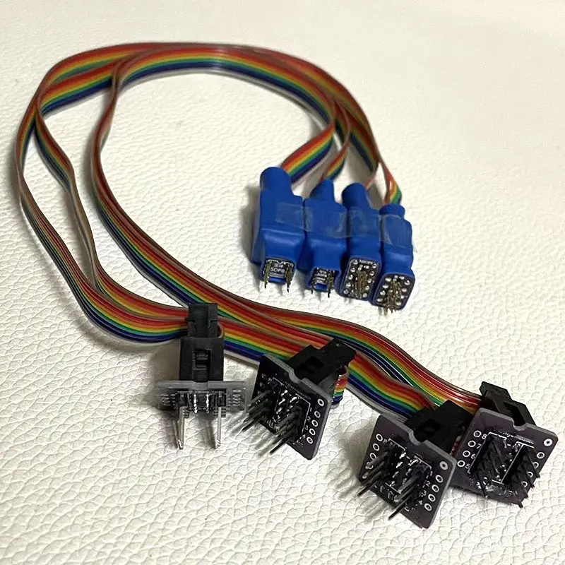 4Pcs/Kit Nano Mini Msop8 +Tssop8 + Sop8 150Mil & 208Mil Pogo Pin Adapter Chip Probe Touch Holder For Mileage Correction Airbag Srs Programmer 1