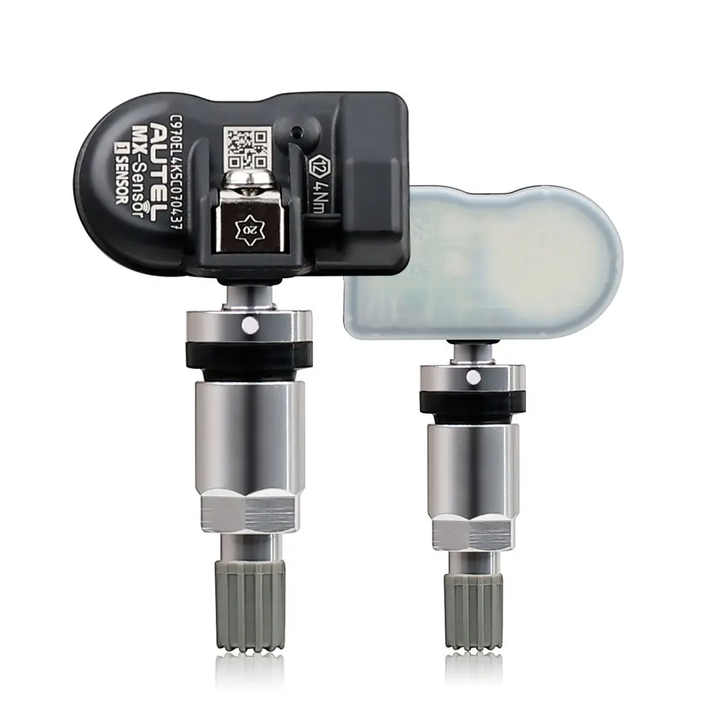 4Pcs Autel Mx-Sensor 315Mhz+433Mhz 2 In 1 Universal Programmable Tpms Sensor Metal/Rubber 1