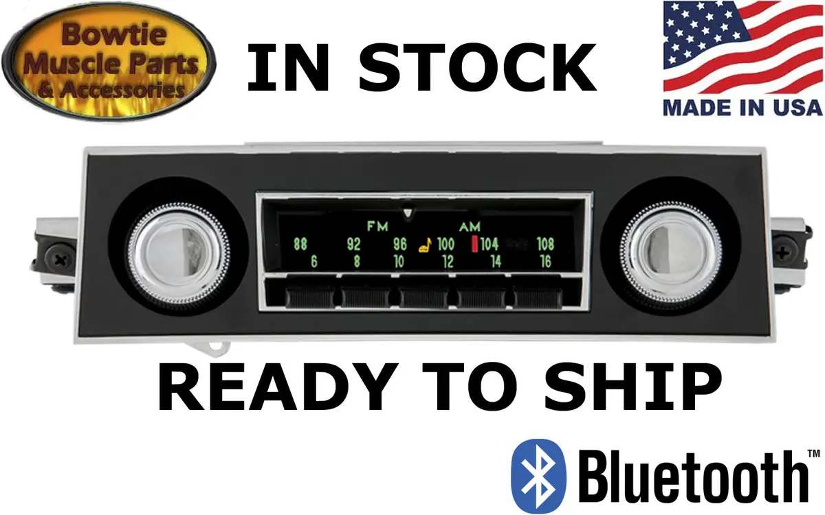 67-68 Camaro 67 Firebird Factory Correct Am Fm Radio Stereo Bluetooth 1