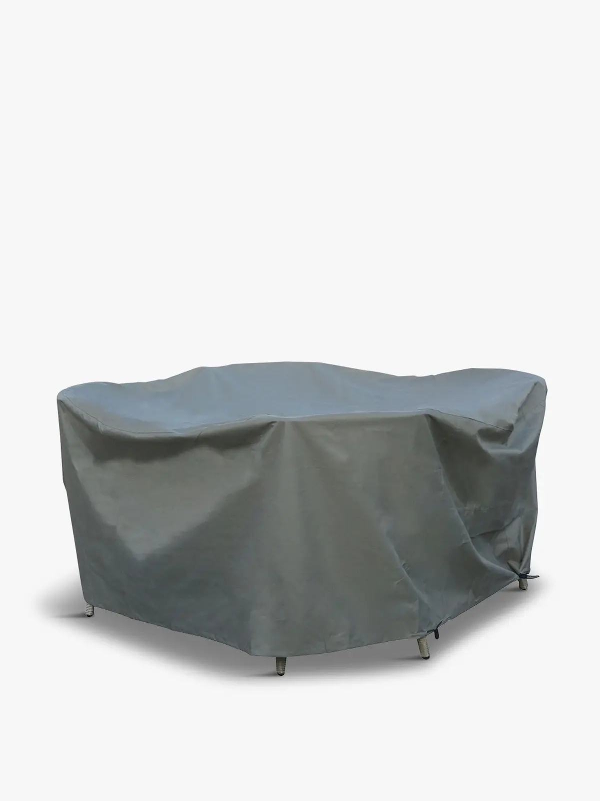 Khaki Round Dining Table Set Cover 100Cm 1