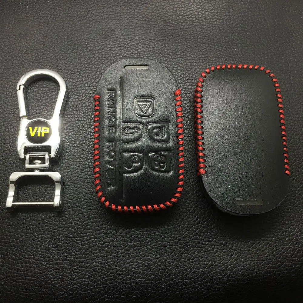 Leather Case For Land Rover 5 Buttons Smart Card Car Key - 5 Sets 1