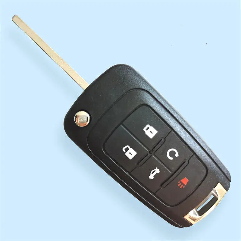 5 Buttons Flip Remote Key Shell For Chevrolet Camaro - Pack Of 5 1