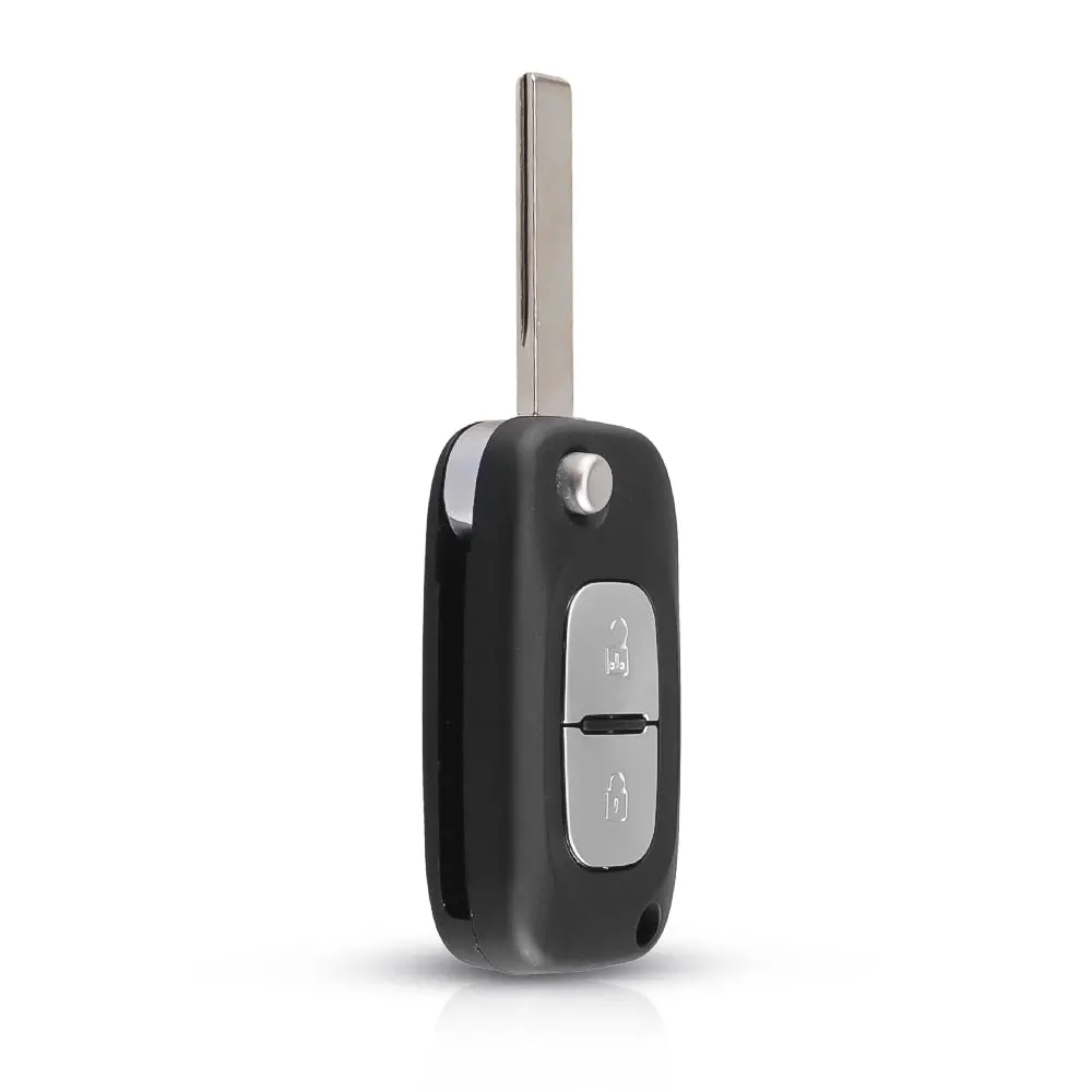 5Pcs Flip Remote Control Key Case Shell For Renault Clio Megane Kangoo Modus 2 Button Hu83 1