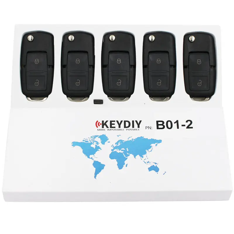5Pcs Kd B01-2 Universal Remote Control Key 2 Button (Keydiy B Series) 1