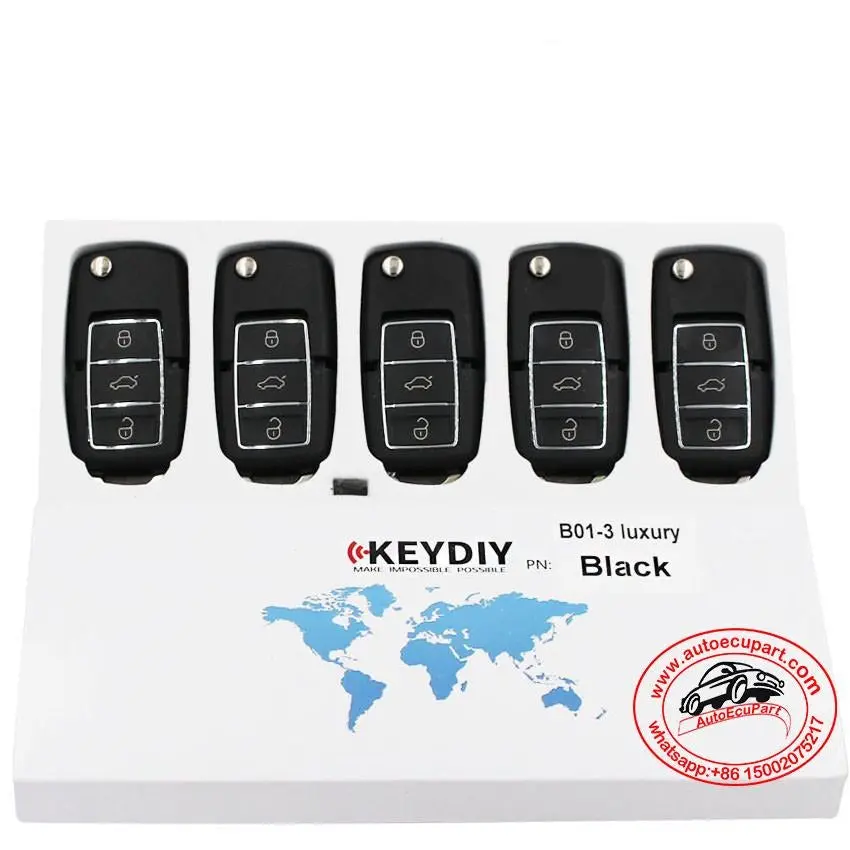 5Pcs Kd B01-3-Lb Universal Remote Control Key 3 Button (Keydiy B Series) 1
