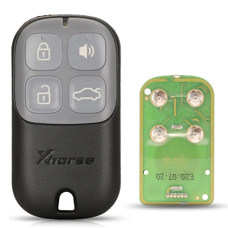 5Pcs Vvdi Xkxh00en Garage Remote Key Xhorse Wire Universal 4 Buttons 1