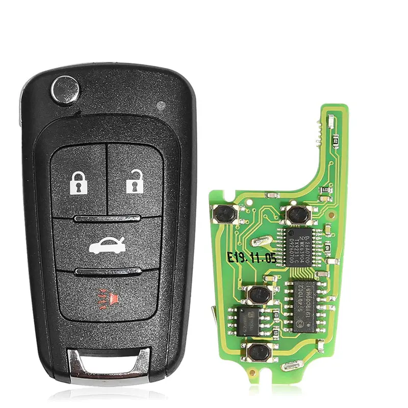 5Pcs Xnbu01en Vvdi Wireless Remote Key Xhorse Flip Type 4 Buttons 1