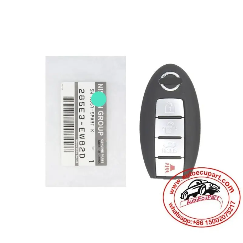 Nissan Bluebird Genuine Smart Key Remote 2007 4 Buttons 315Mhz 285E3-Ew82d 1