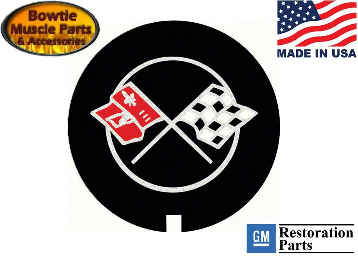 69 70 71 72 Camaro Z28 Corvette Nova Lt1 Valve Cover Decal Cross Flags  Crossed 1