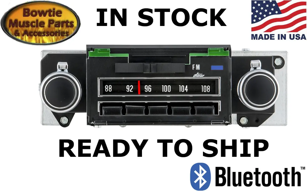 69 Camaro Chevelle Nova Factory Correct Blue Light Radio Stereo Bluetooth 1
