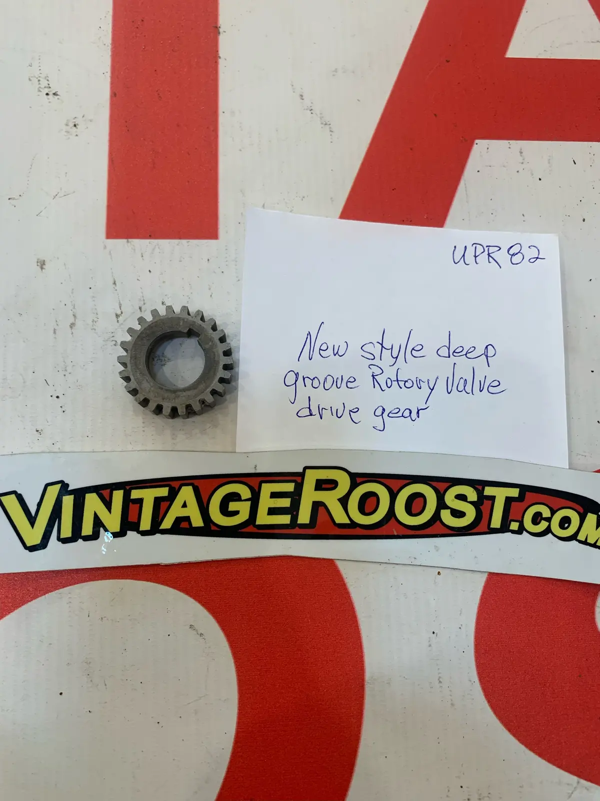Can Am, New Style Deep Groove Rotary Valve Drive Gear, Used Parts 1