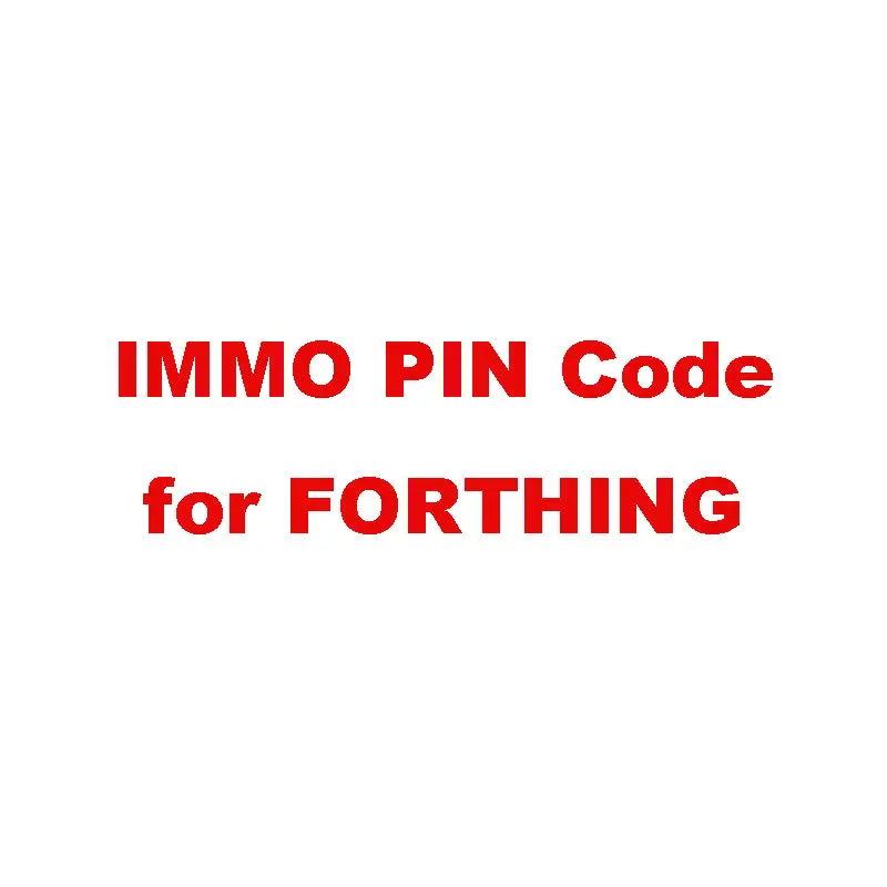 8 Digit Immo Pin Code Calculation Service For Forthing 1