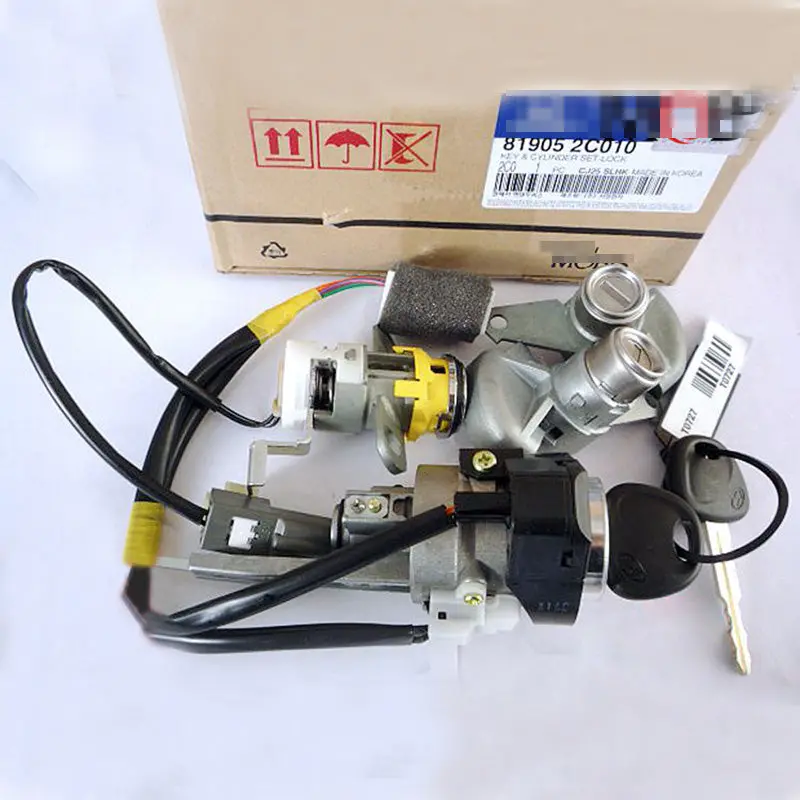 81905-2C010 Genuine Driver Passenger Trunk Door Lock Key Cylinder Set 819052C010 For Hyundai Tuscani 1