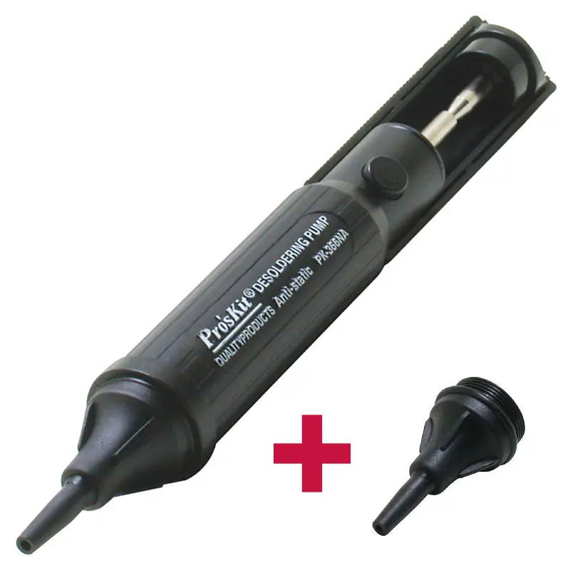8Pk-366Na Pro'skit Anti-Static 2-Ring Airtight Suction Tin Gun Desoldering Pump Solder Pump Tool 1
