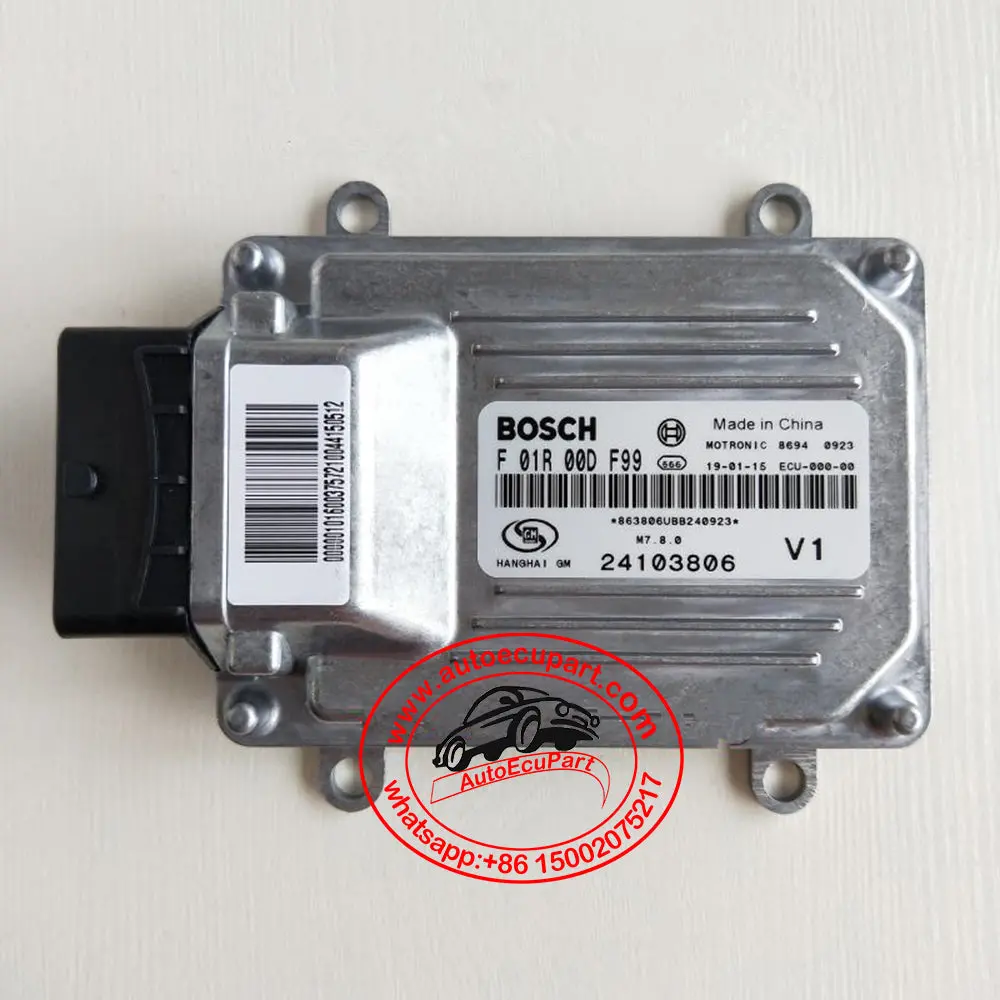 New Engine Computer Bosch M7 Ecu F01r00df99 / F 01R 00D F99 / 24103806 B12d For Chevrolet Sail 1