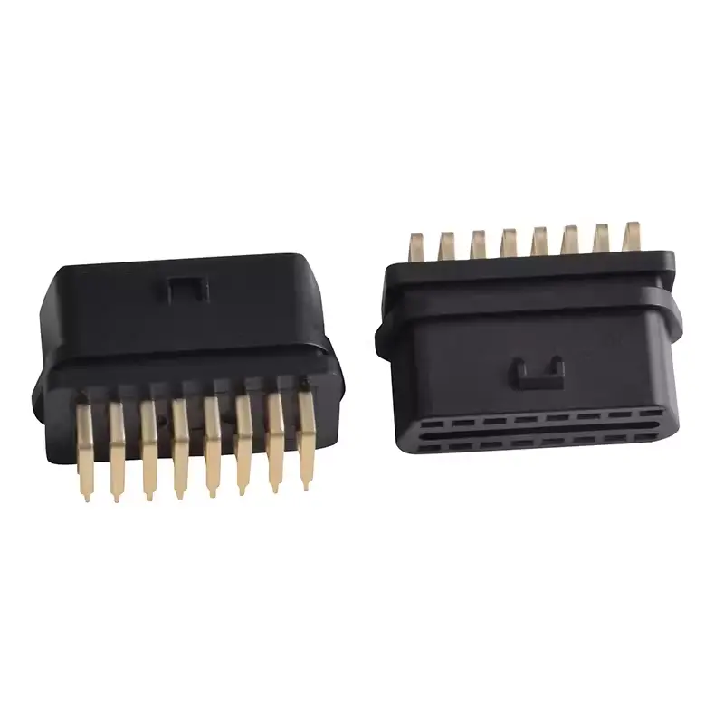 Right-Angle  90 Degree 16-Pin Obd2 Female Connector 16Pin Obd Adapter Socket Plug For Diagnostic Interface 1