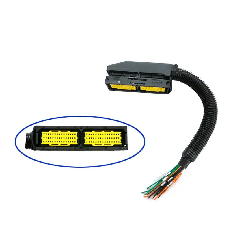 90 Pin Ecm Ecu Connector With Harness Cables Natural Gas Engine Computer For Truck Vg1238090006 1