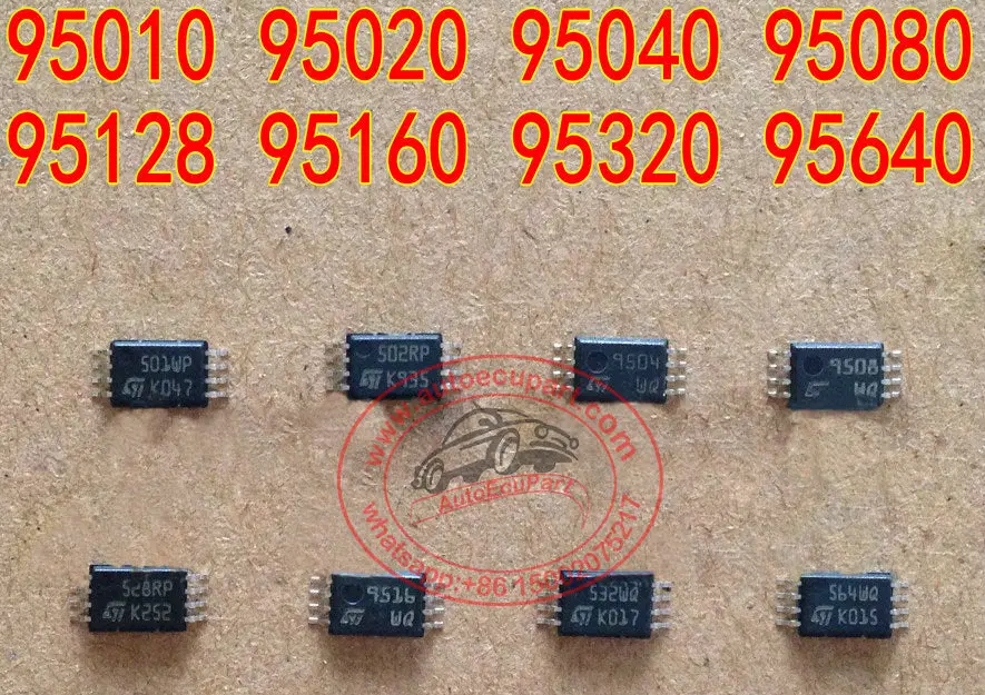16Pcs/Lot Tssop8 95010 95020 95040 95080 95128 95160 95320 95640 Eeprom Chip Component Ic Original New 1