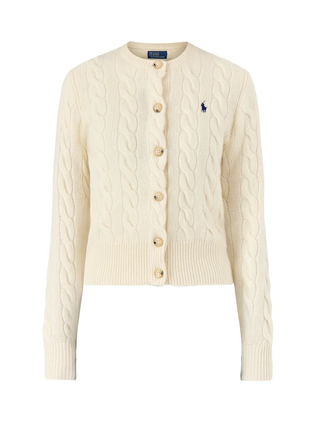 Cable Knit Cardigan Authentic Cream 1