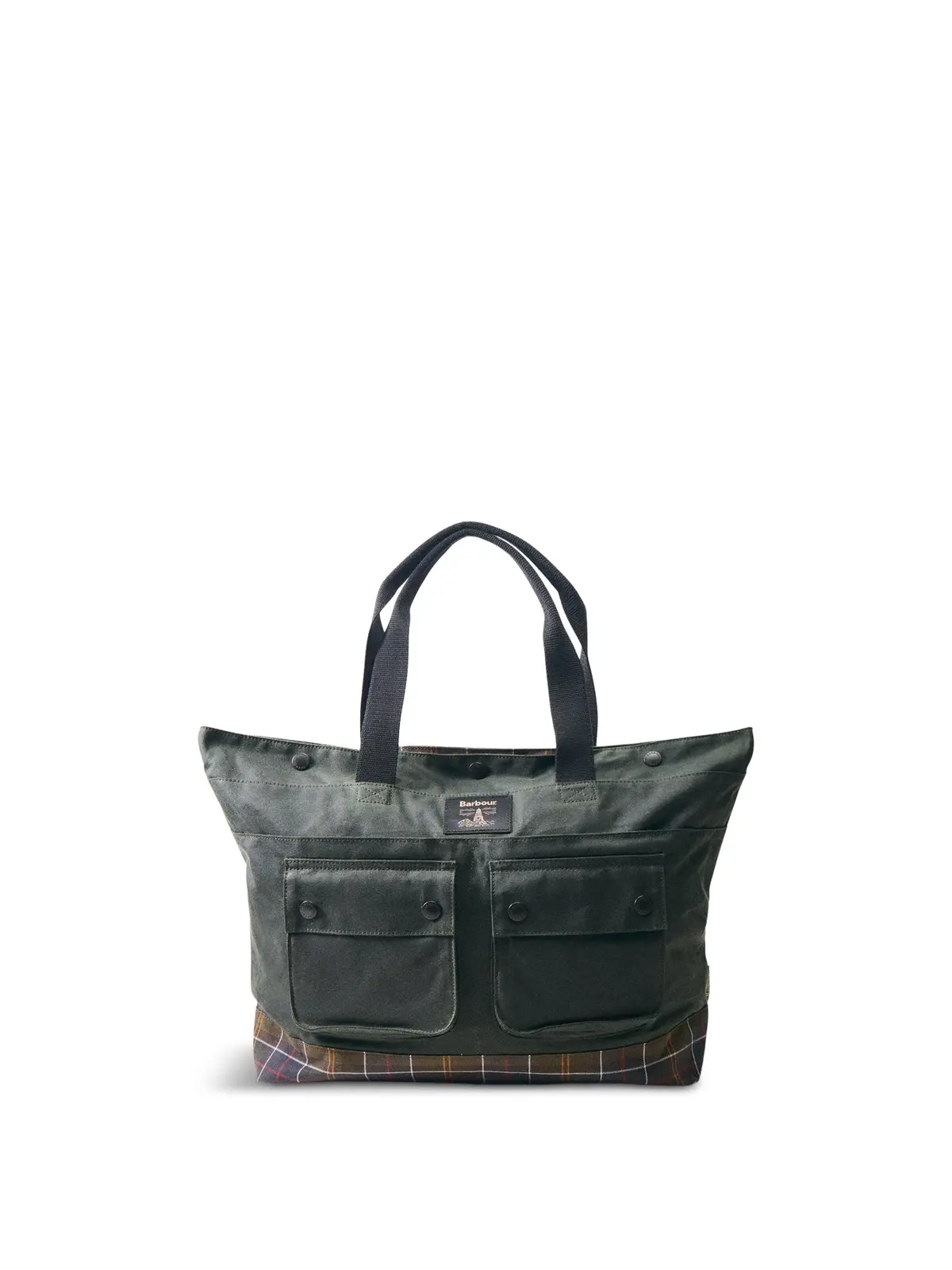 Barbour Field Wax Tote Bag Sage 1