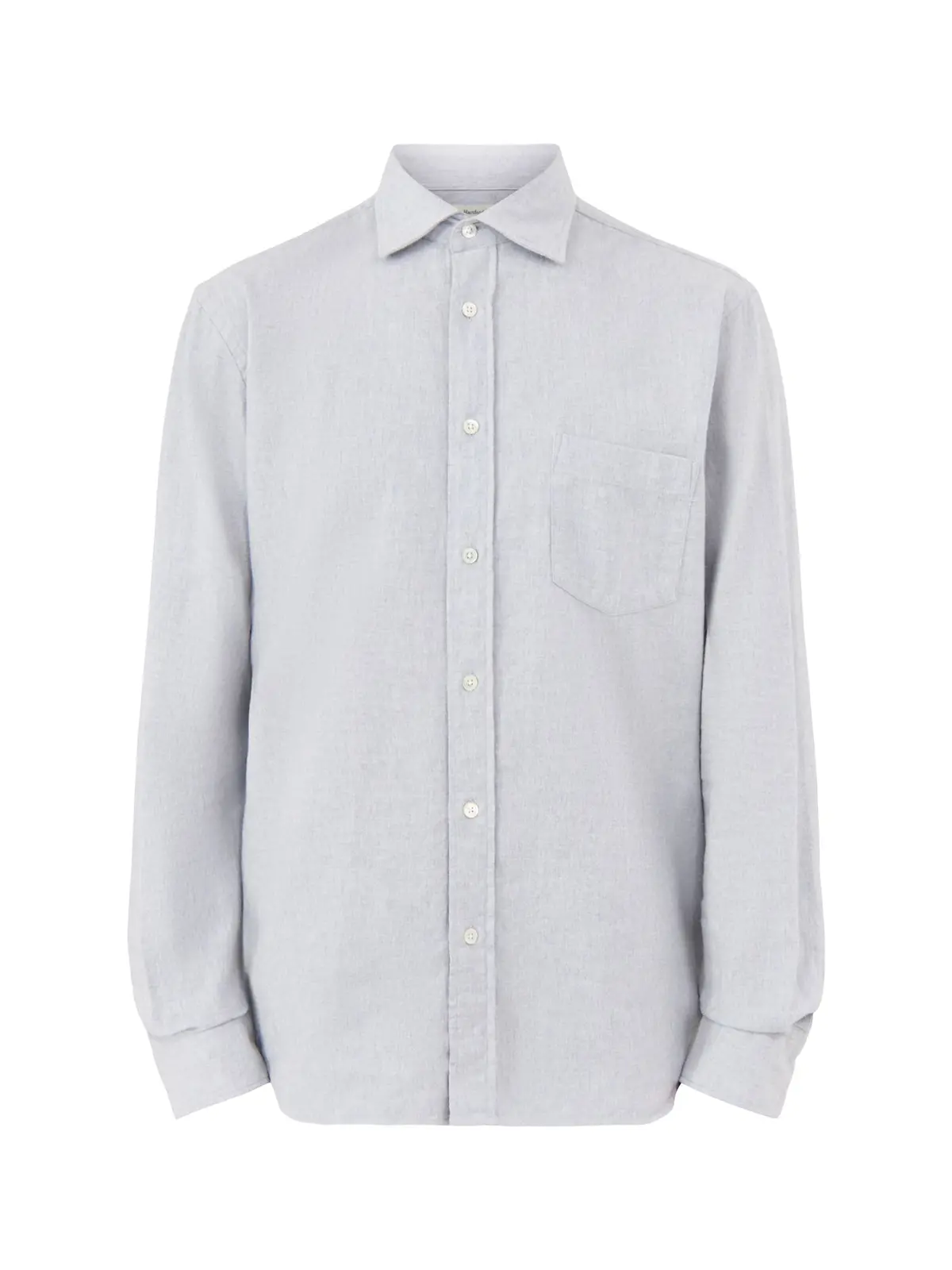 Paul Melange Flannel Woven Shirt Sky Blue 1