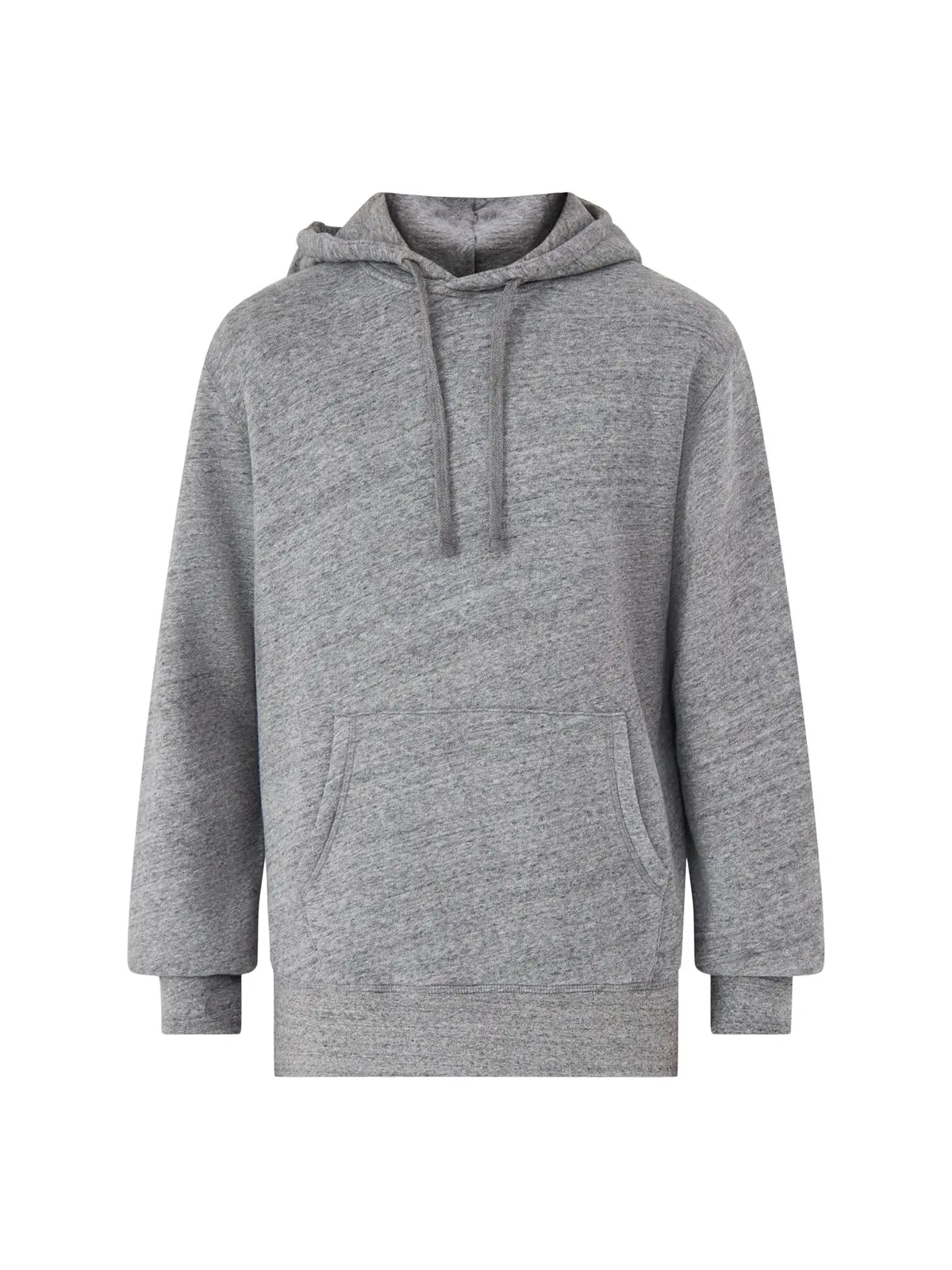 Brushed Fleece Hooded Sweat Heather Grey 1