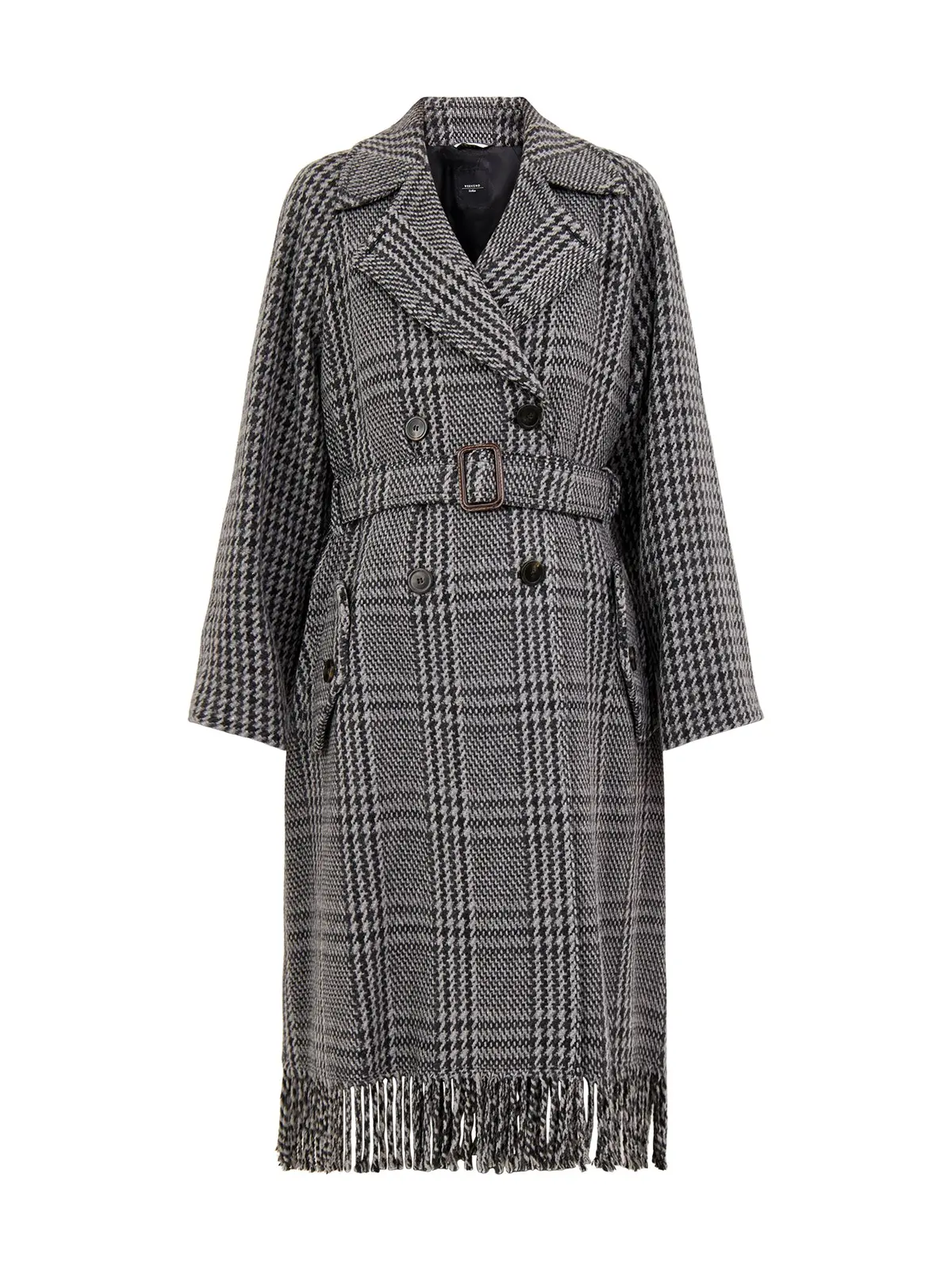 Carpi Feinge Hem Coat Dark Grey 1