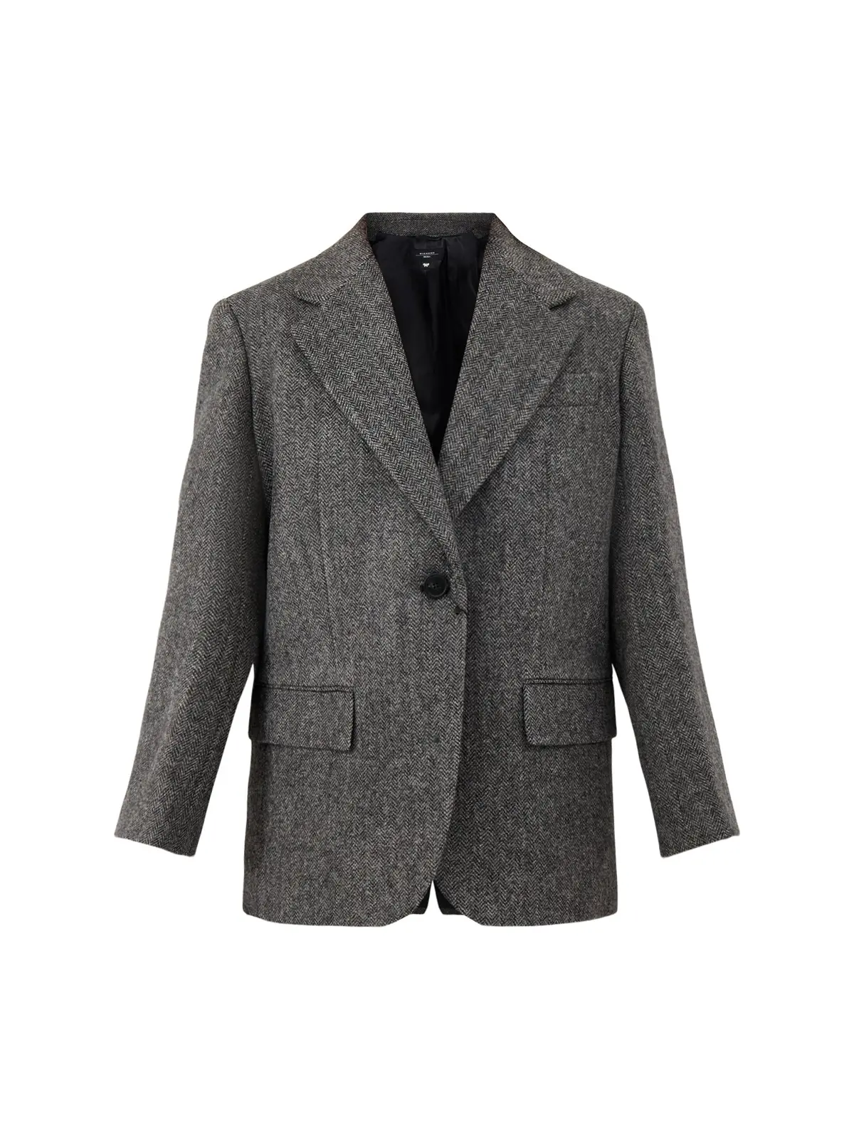 Tronto Shoulder Paf Blazer Dark Grey Wool 1