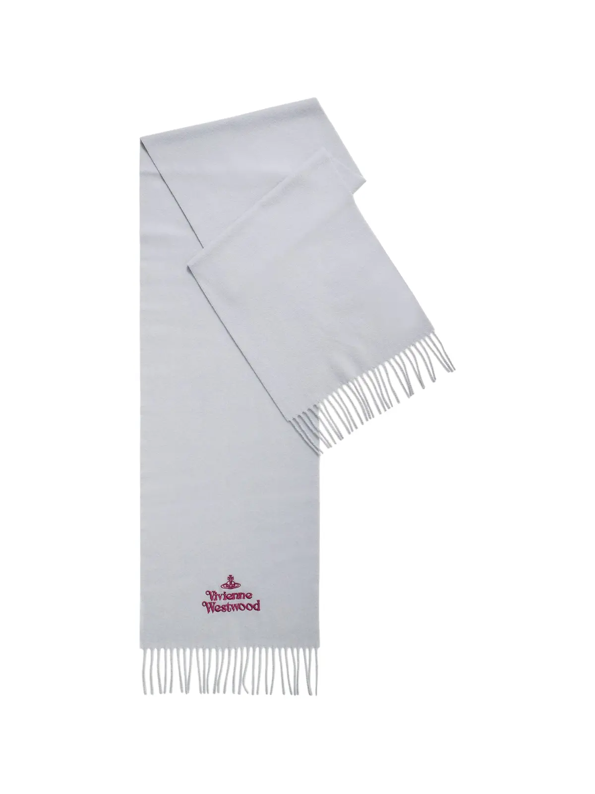 Embroidered Logo Scarf In Grey 1