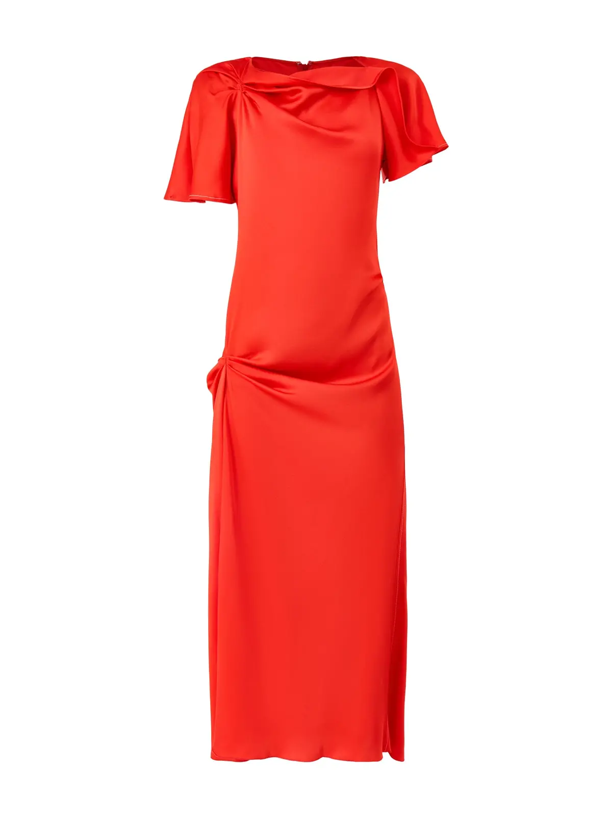 Draped Cap Sleeve Dress 1