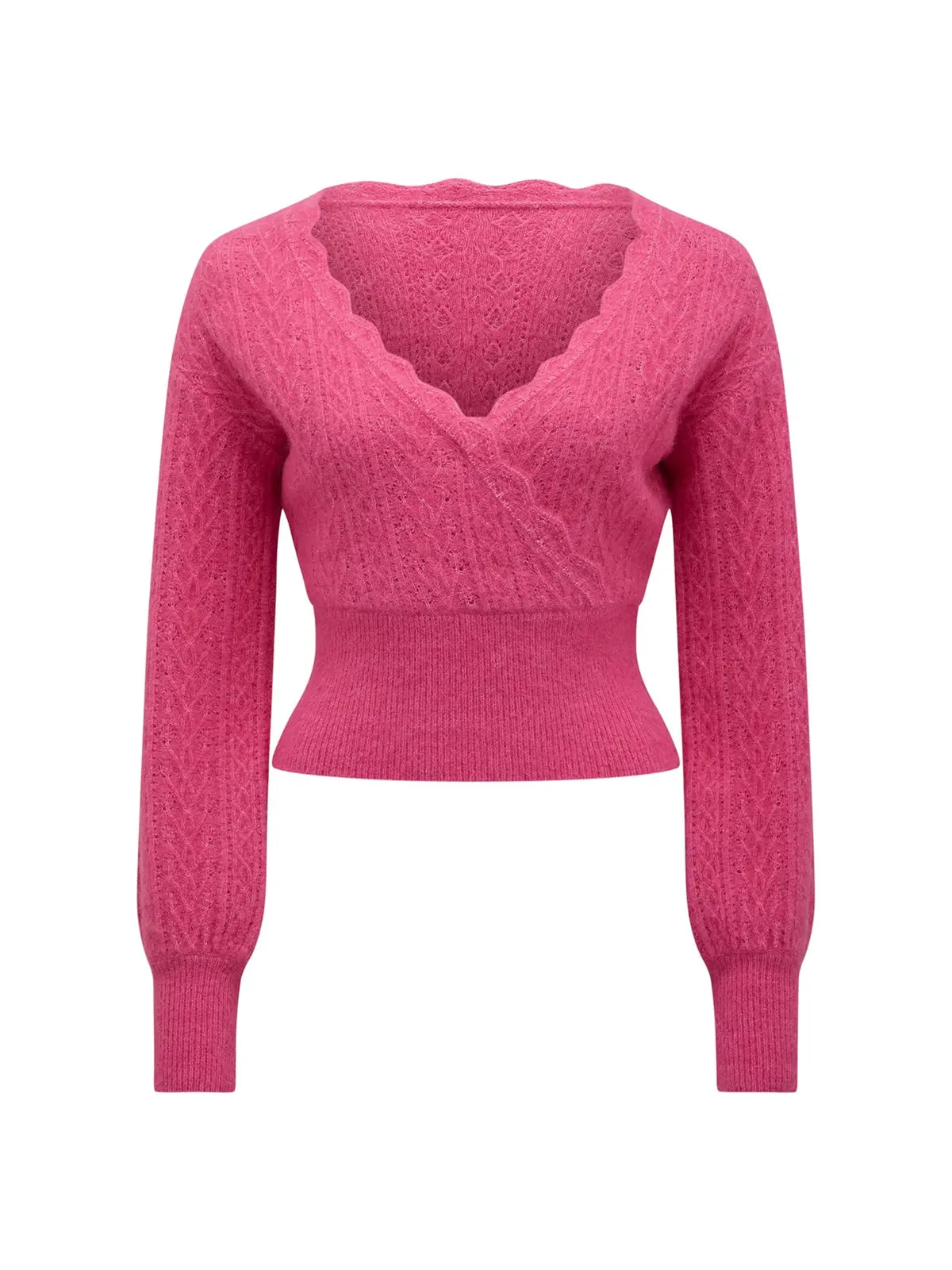Kylie Stitch Wrap Sweater 1