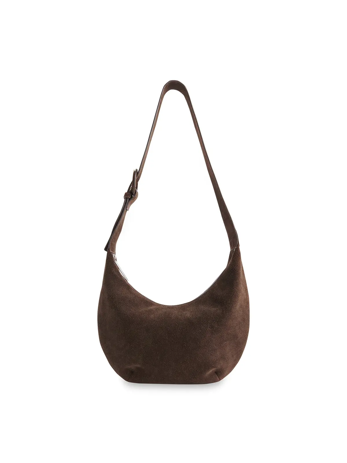 Sia Suede Curved Crossbody Bag 1