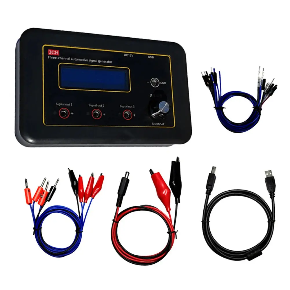 Am-3Ch Three Channel Automobile Signal Generator Crankshaft Camshaft Sensor Simulator Car Ecu Computers Tester 1