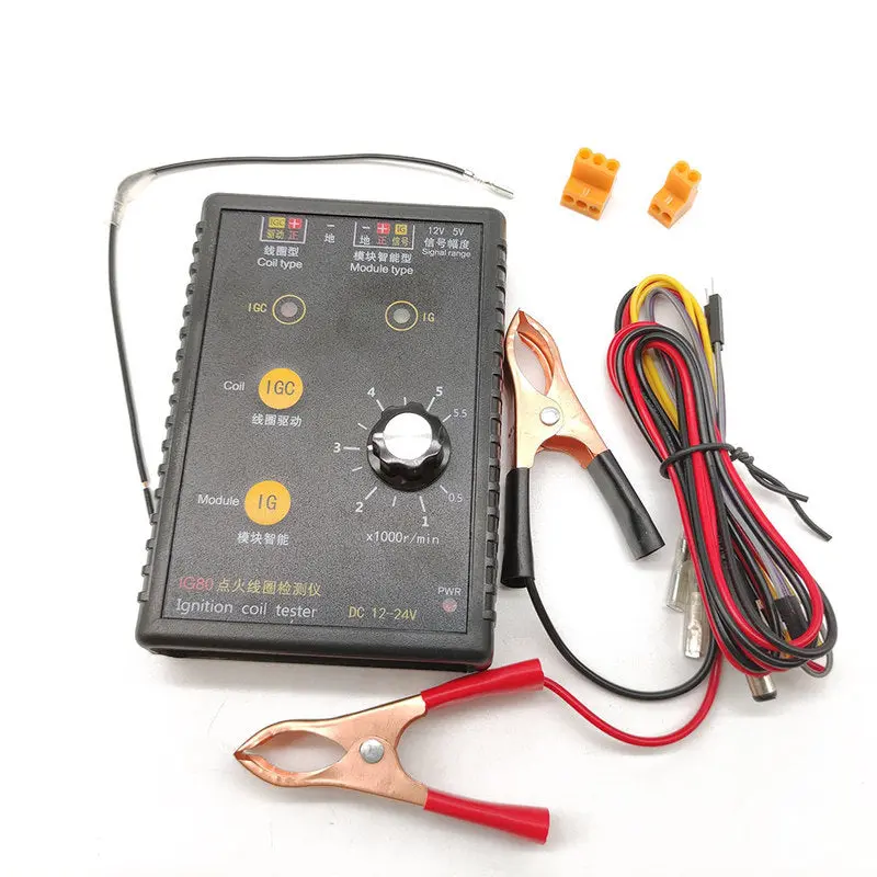 Am-Ig80 Automobile Ignition Coil Detector Tester Natural Gas 24V Gasoline 12V Ignition Coil Test 1