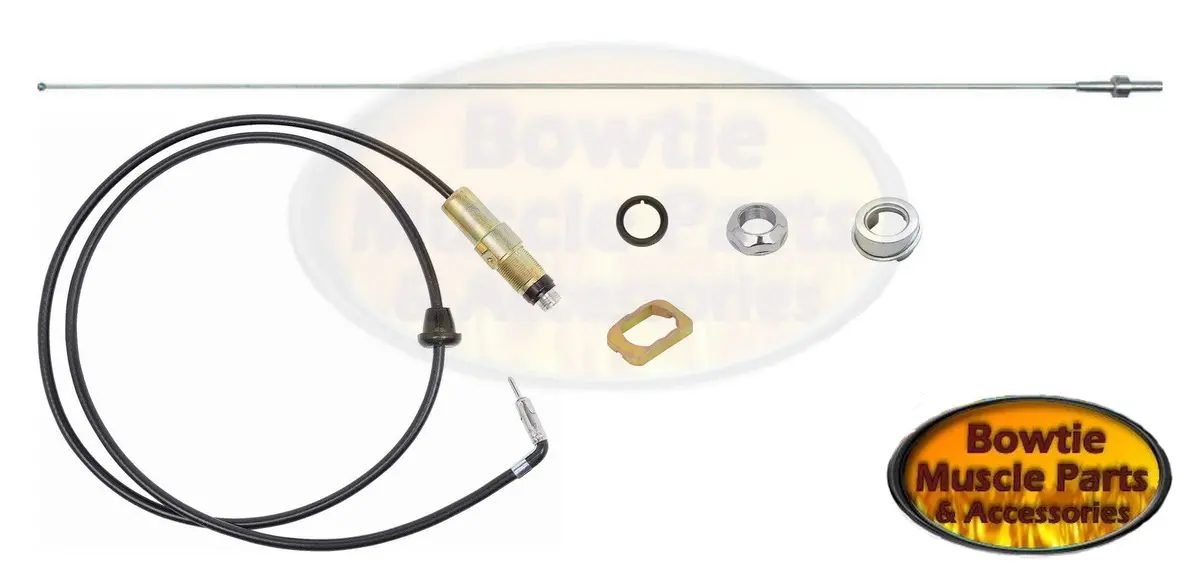 68-69 Nova Chevy Ii 69 Camaro Firebird Am Fm Antenna 30" Fixed Mast Assembly Kit 1