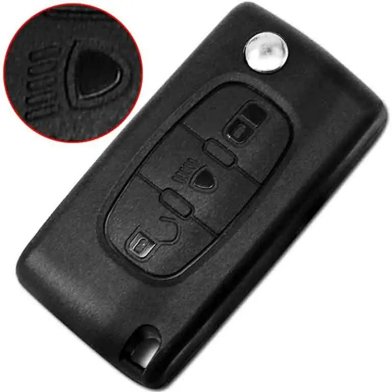After Market 6490A2 Flip Remote Key 433Mhz For Citroen C5 C4 Picasso (Lamp) 2+1 Button 1