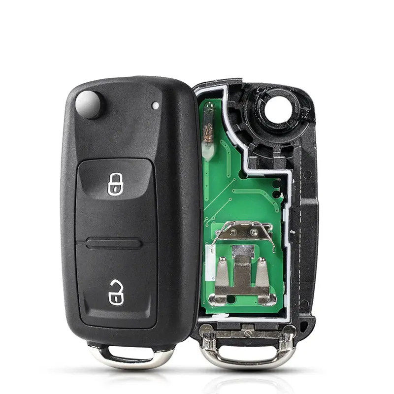 Aftermarket 5K0837202ad 2 Button Remote Car Key 433Mhz Id48 For Vw Beetle/ Caddy/ Eos/ Golf/ Jetta/ Polo (5K0 837 202 Ad) 1