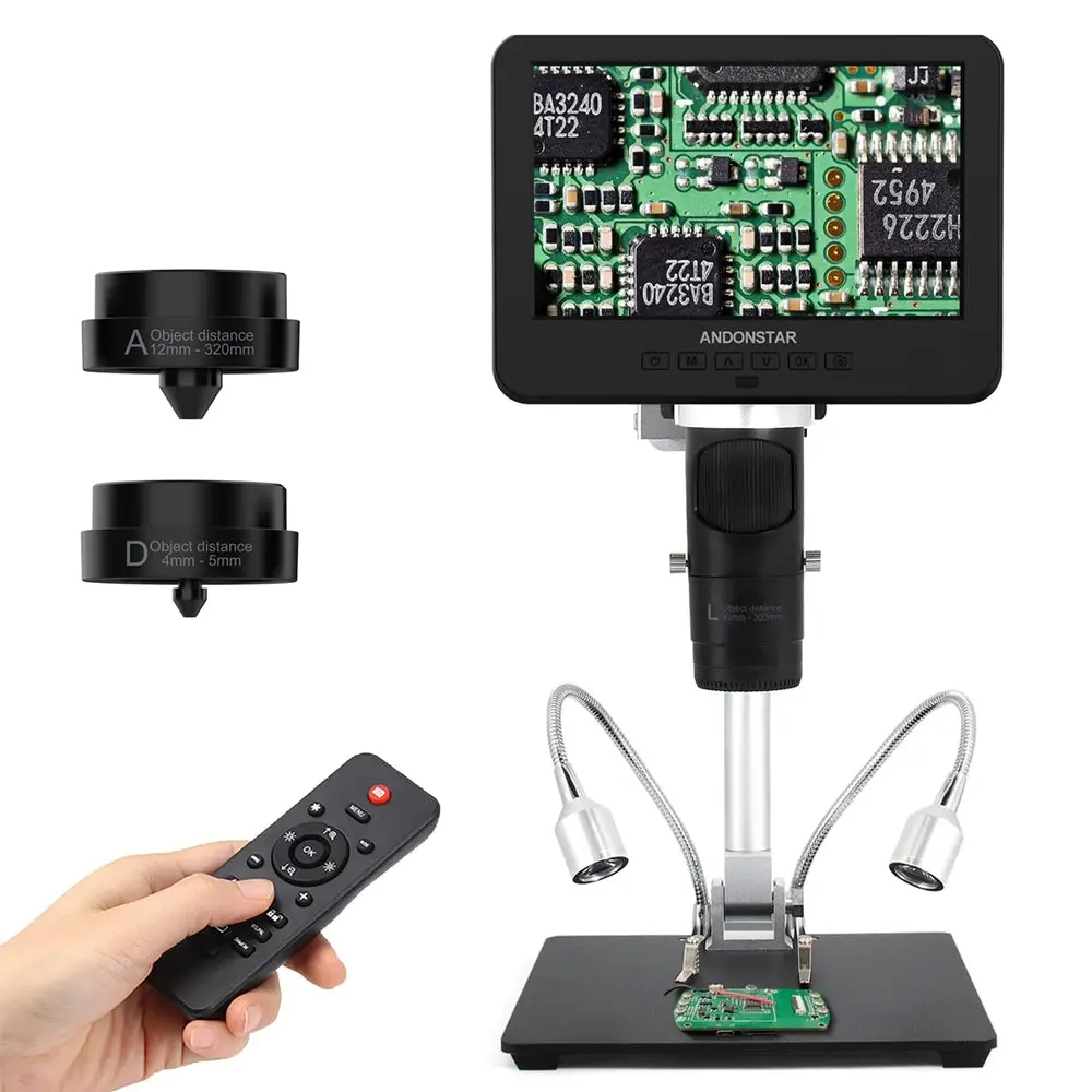 Andonstar Ad246sm Trinocular 2000X Uhd 2160P Hdmi Digital Microscope 7Inch 1