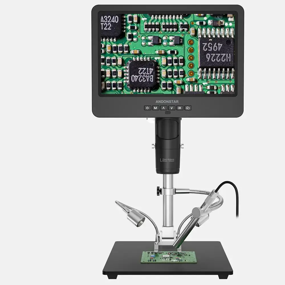 Andonstar Ad249sm Trinocular Hdmi 10.1" Ips Lcd Usb Digital Microscope 2000X For Electronics Soldering Pcb Repair 1