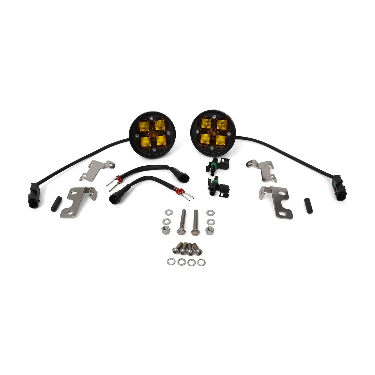 Baja Designs Squadron-R Sae Amber Fog Light Kit (10-24 4Runner/12-23 Tacoma/14-21 Tundra) 1