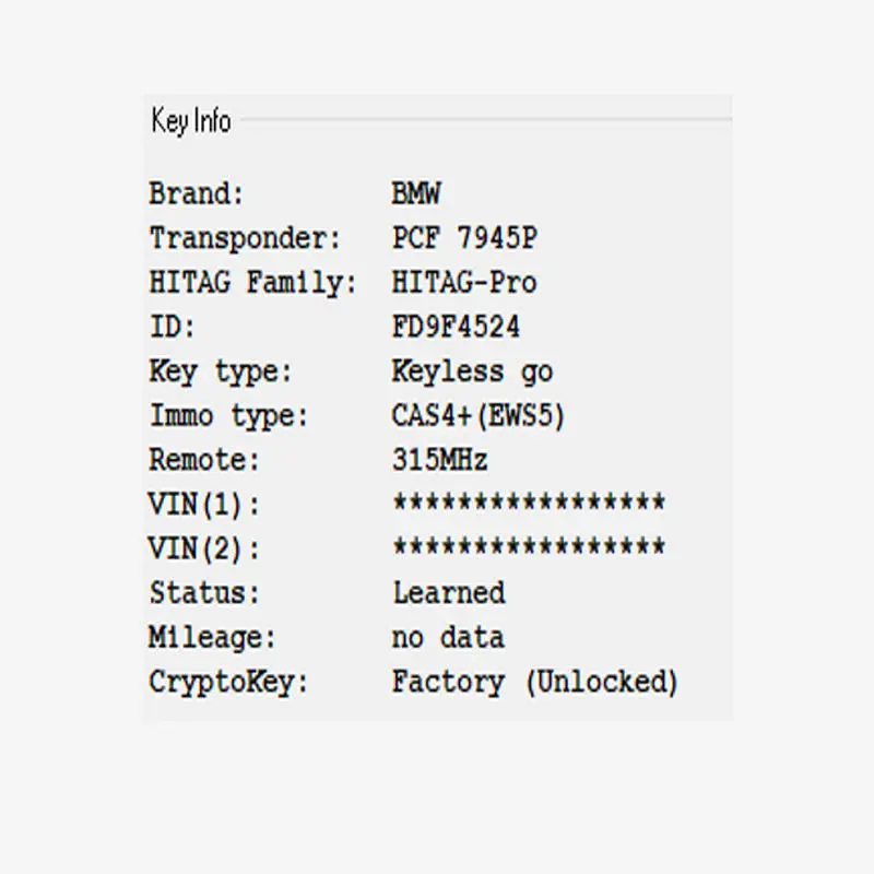 9337244-01 Smart Key 315Mhz Pcf7953p / Hitag Pro / 49 Chip Cas4/Cas4+(Ews5)/Fem For Bmw 3 Button 2