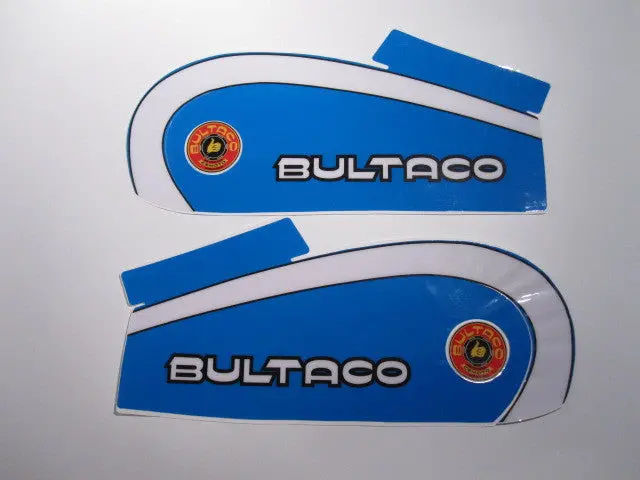 Bultaco, 1974, 250, Reproduced Tank Decal Kit 1