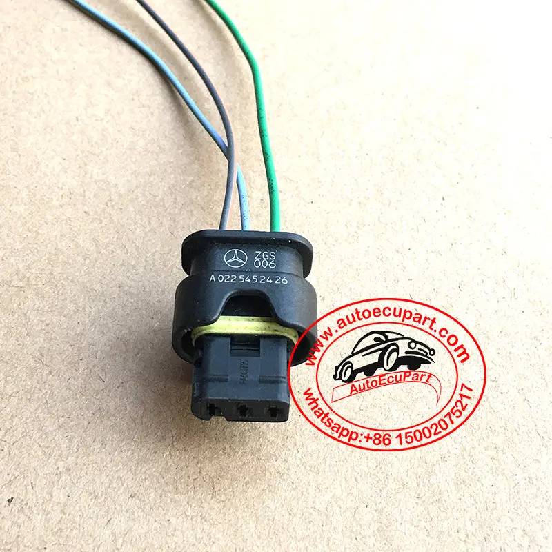 Genuine 3-Way 3 Pin Front Rear Parking Sensor Connector For Benz A0225452426 1