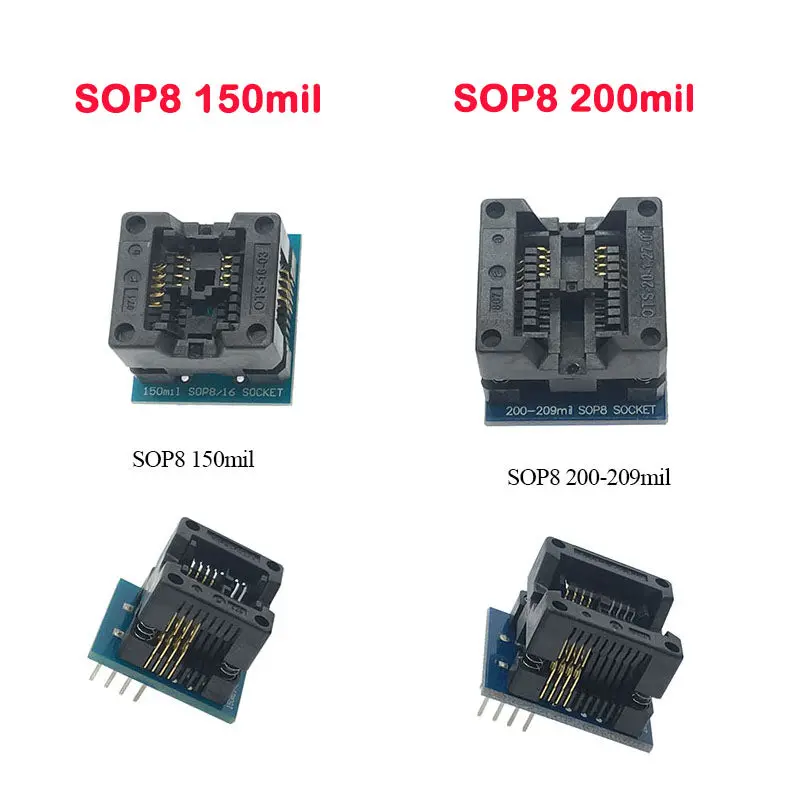 Best Quality 150Mil /200Mil Soic8 Sop8 To Dip8 Ic Socket Adapter For Chip Programmer Adapter 1
