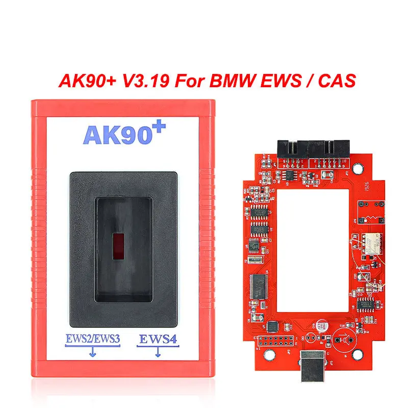 Best Quality Ak90+ V3.19 Key Programmer For Bmw Ews Cas Ak90 Key-Prog (Red Pcb) 1