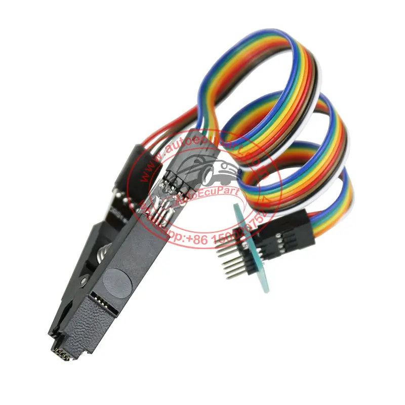 Best Quality Sop8 To Dip8 Clamp 8-Pin 1.27Mm Sop-8 Ic Test Clip With Cable 1