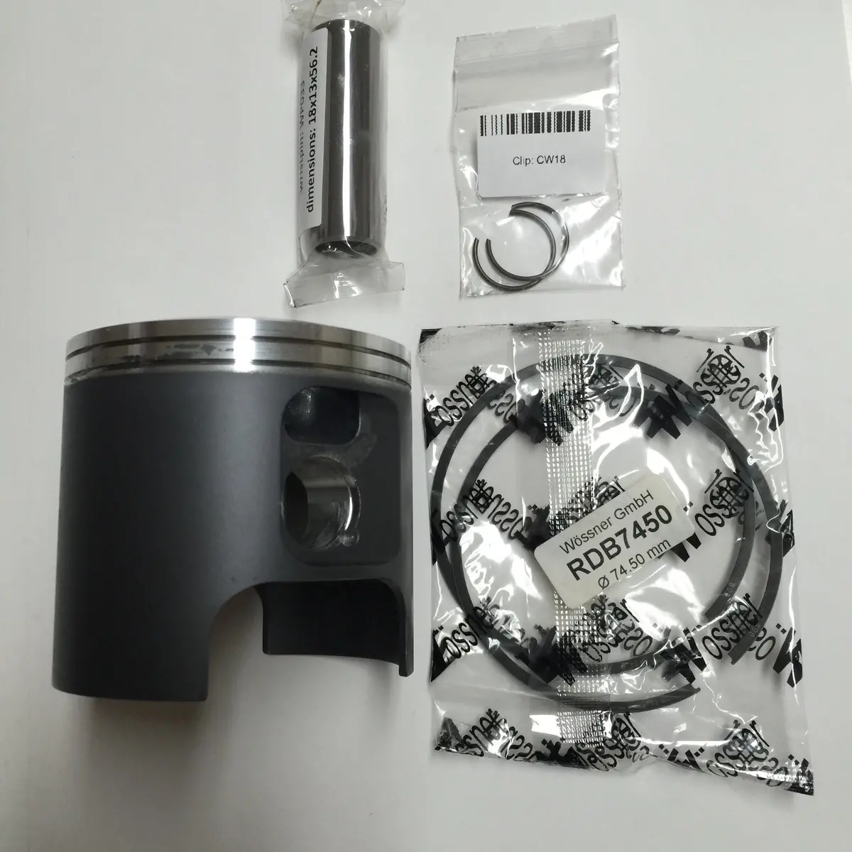 Can Am Piston 250 Cc, 74.0, 74.50 And 75.0 Mm Bore, Wossner Piston For Vintage Rotax Dirt Bikes, Engine Short Stroke Engine 1